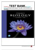 Complete A+ TEST BANK for Campbell Biology, 12th AP Edition by All Chapters 1-56, ISBN-, Ace Your Exam