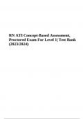 RN ATI Concept-Based Assessment, Proctored Exam For Level 1| Test Bank (2023/2024)