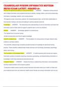 UPDATED CHAMBERLAIN NuRsINg INfoRMAtICs MIdtERM&colon;  NR599 EXAM LAtEst&vert; gRAdEd A&plus;