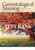 Test Bank For Gerontological Nursing 9th Edition By  Charlotte Eliopoulos&vert;&vert;ISBN NO&colon;10 9780060000387&vert;&vert;ISBN NO&colon;13 978-0060000387&vert;&vert;All Chapters&vert;&vert;Complete Guide A&plus;