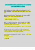LEAF CERTIFICATION QUESTIONS AND ANSWERS&vert; VERIFIED & UPDATED&vert; 2024
