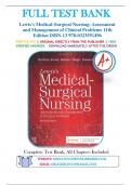 Test Bank for Lewis's Medical-Surgical Nursing 11th Edition by Mariann M. Harding, Jeffrey Kwong, Dottie Roberts, Debra Hagler & Courtney Reinisch 9780323551496 Chapter 1-68 | Complete Guide A+