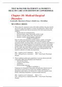 Chapter 30: Medical-Surgical Disorders Lowdermilk: Maternity & Women’s Health Care, 11th Edition
