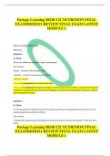 Portage Learning BIOD 121 NUTRITION FINAL  EXAM&sol;BIOD121 REVIEW FINAL EXAM LATEST  MODULE 1 BIOD121 REVIEW FINAL EXAM&period; MODULE 1