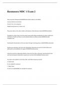 Rasmussen MDC 1 Exam 2 Questions and Answers 2023&sol;2024