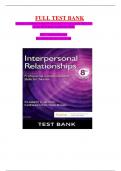 Interpersonal Relationships Professional Communication Skills for  Nurses 8th Edition Arnold Test Bank 100% Verified Answers Download and Ace your Exam