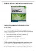 Introduction to Clinical Pharmacology 10th Edition Test Bank by Constance G Visovsky - Essential Study Resource for Nursing Students