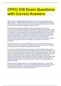 CPCU 530 Exam Questions with Correct Answers 