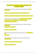 PAEA EOC & Summative Practice Questions with Complete Solutions 2023 