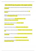 PAEA EOR IM miss 62 questions with complete solutions&vert; Graded A&plus; 2023
