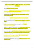 PAEA Internal Medicine EOR Questions with Complete  Solutions&vert;Graded A&plus;