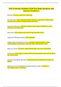 PAEA Internal Medicine EOR Test Bank Questions and  Answers Graded A&plus; 2023