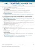 TNCC 7th Edition&colon; Practice Test Annotated Answer Key