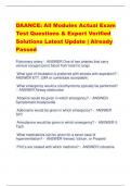 DAANCE: All Modules Actual Exam  Test Questions & Expert Verified  Solutions Latest Update | Already  Passed