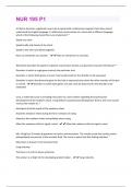 NUR 195 P1  Questions With 100&percnt; Correct Answers&period;