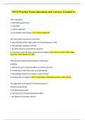 TICO Practice Exam Questions and Answers Graded A&plus;