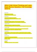  &lpar;Top QUALITY 2024&sol;2025 EXAM REVIEW&rpar; WGU C168 Critical Thinking and Logic&comma;  Exam Review Question&period; Full Coverage&comma;  rated A&plus;