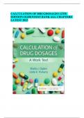 CALCULATION OF DRUG DOSAGES 12TH EDITION OGDEN TEST BANK | COMPLETE GUIDE 2023, All chapters