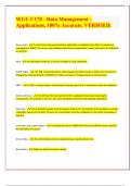  (Top QUALITY 2024/2025 EXAM REVIEW) WGU C170 - Data Management – Applications, 100% Accurate. VERIFIED.