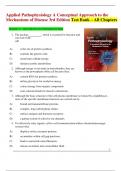 Applied Pathophysiology A Conceptual Approach to the Mechanisms of Disease 3rd Edition Test Bank - Complete Guide