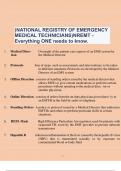 (NATIONAL REGISTRY OF EMERGENCY MEDICAL TECHNICIANS)NREMT - Everything ONE needs to know. ..............................................................................................................................