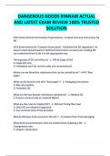 DANGEROUS GOODS RYANAIR ACTUAL AND LATEST EXAM REVIEW 100&percnt; TRUSTED SOLUTION