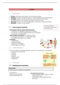 Samenvatting - Anatomie en fysiologie MLT1