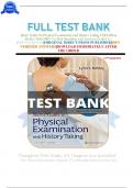 FULL TEST BANK Bates’ Guide To Physical Examination and History Taking 13th Edition Bickley With 100% Verified Questions And Answers Graded A+.