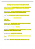 Sociology OA Latest Version Already Graded A&plus; &vert; 2023 UPDATE