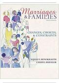 TEST BANK FOR Marriages & Families&colon; Changes&comma; Choices&comma; and Constraints by NijoleV&period; Benokraitis 9TH EDITION 2023&sol;2024