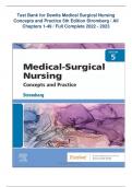 Test Bank For Medical Surgical Nursing 5th Edition By Holly K&period; Stromberg with verified questions and answers  &lbrace;INSTANT DOWNLOAD&rcub;