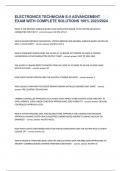 ELECTRONICS TECHNICIAN E-5 ADVANCEMENT EXAM WITH COMPLETE SOLUTIONS 100&percnt; 2023&sol;2024