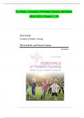 Test Bank - Essentials of Pediatric Nursing&comma; 4th Edition &lpar;Kyle&comma; 2021&rpar;&comma; Chapter 1-24 &vert; All Chapters