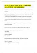 GCM 111 MIDTERM WITH COMPLETE SOLUTIONS 100&percnt;2023&sol;2024