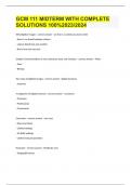 GCM 111 MIDTERM WITH COMPLETE SOLUTIONS 100&percnt;2023&sol;2024