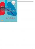 Mosbys Respiratory Care Equipment 9th Edition By J.M. Cairo - Test Bank