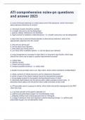 ATI comprehensive nclex-pn questions and answer 2023