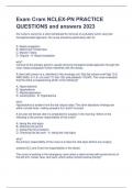 ATI comprehensive nclex-pn questions and answer 2023