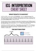 Electrocardiogram (ECG) Interpretation Cheat Sheet latest fall-spring TERM