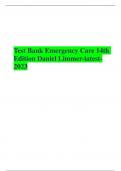 Test Bank Emergency Care 14th Edition Daniel Limmer-latest-2023