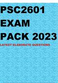 PSC2601 EXAM PACK 2023 