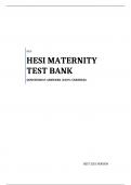 HESI MATERNITY TEST BANK | QUESTIONS & ANSWERS (SCORED A+) | LATEST 2023