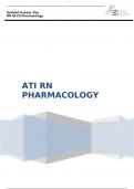 ATI RN PHARMACOLOGY DETAILED ANSWER KEY | Q&A WITH RATIONALE (SCORED A+) | BEST 2023