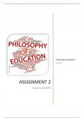 PDU3701 - Philosophy of Education - 92 &percnt;Assignment 2