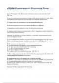 ATI RN Fundamentals Proctored Exam With Questions  & Answers A&plus; Graded 100&percnt;   Verified
