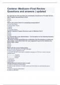 Centene- Medicare--Final Review Questions and answers &vert; updated