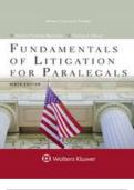 Fundamentals of Litigation for Paralegals 9th Edition&period;