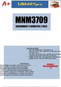MNM3709 Assignment 4 Semester 2 2024