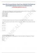 Chem 201(Chemical Kinetics) Final Exam 2022/2023.Well Elaborate And Detailed Questions &Answers for Distinction Pass