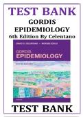 GORDIS Epidemiology 6th Edition Celentano Test Bank 